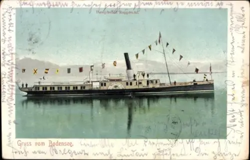 Ak Bodensee, Dampfschiff Rupprecht