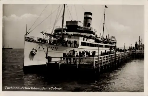 Ak HAPAG Dampfer Cobra, Seebäderdienst