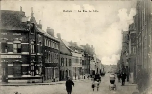 Ak Halluin Nord, Rue de Lille