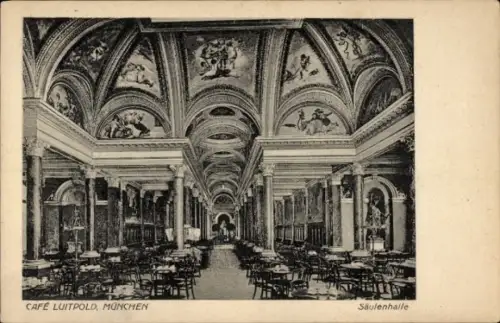 Ak München, Café Luitpold, Säulenhalle