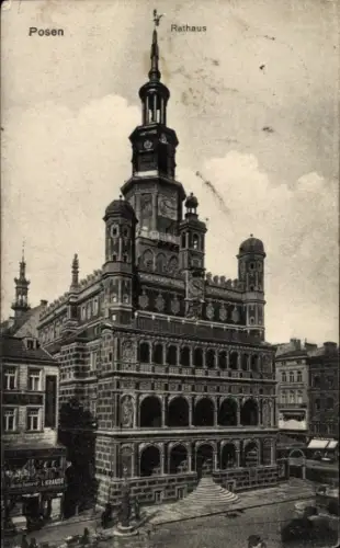 Ak Poznań Posen, Rathaus