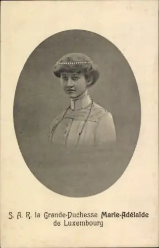 Passepartout Ak Großherzogin Maria-Adelheid von Luxemburg, Marie Adelaide, Portrait