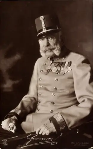 Ak Kaiser Franz Josef I., Portrait