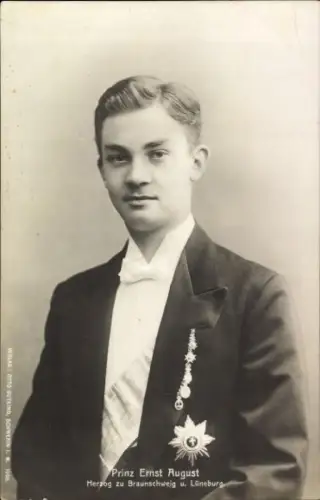 Ak Herzog Ernst August von Braunschweig, Portrait