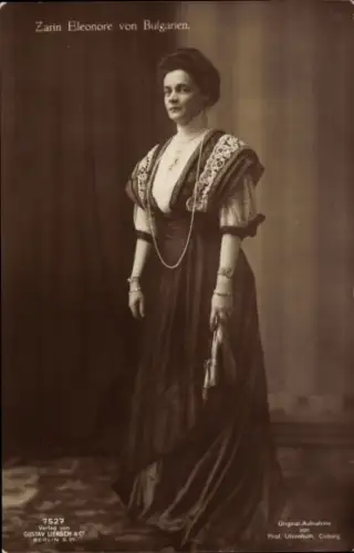 Ak Zarin Eleonore von Bulgarien, Portrait, Ehefrau Zar Ferdinand I, Prinzessin Reuß zu Köstritz