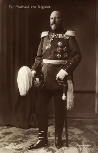 Ak Zar Ferdinand I. von Bulgarien, Portrait in Uniform, Orden