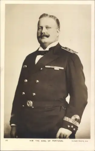 Ak König Karl I. von Portugal, Portrait in Uniform
