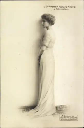 Ak Prinzessin Augusta Victoria von Hohenzollern, Königin von Portugal