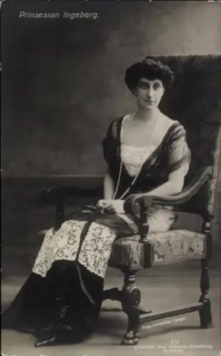 Ak Prinzessin Ingeborg von Dänemark, Portrait