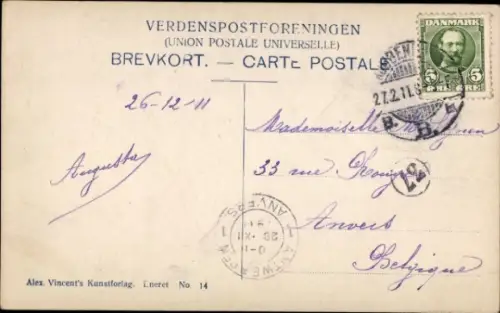 Ak Kronprinz Christian von Dänemark, Portrait