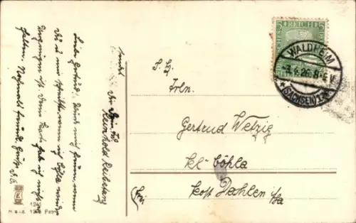 Ak Glückwunsch Ostern, Küken mit Zylinder und Gehstock