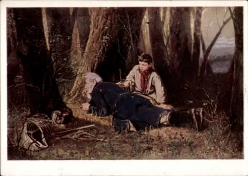 Künstler Ak Perow, W. G., Vogelfänger