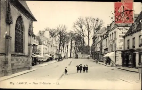 Ak L'Aigle Laigle Orne, Place St Martin
