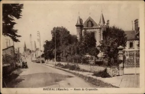 CPA Bréhal Manche, Route de Granville