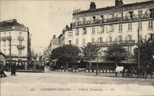 CPA Clermont Ferrand Puy de Dôme, Hôtel Terminus