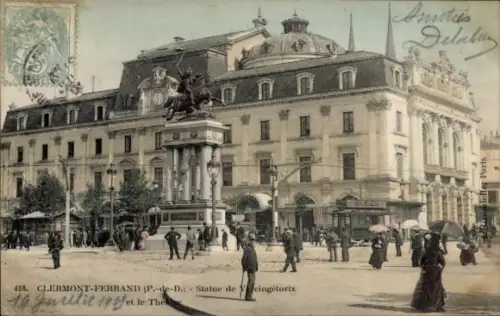 CPA Clermont Ferrand Puy de Dôme, Statue de Vereingetorix