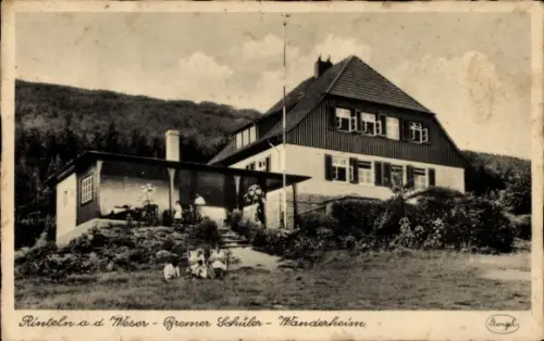 Ak Rinteln an der Weser, Haus,  Bremer Schüler, Wanderheim, Kinder, Familienaufenthalt