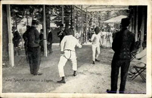 Ak Les Sports, Assaut a l'epee, Fechtkampf