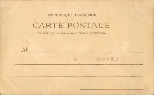 Künstler Ak Rugby, Spielszene