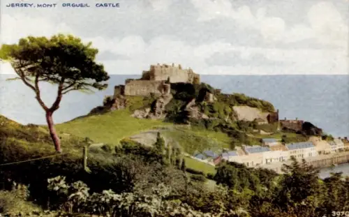 Ak Gorey Kanalinsel Jersey, Mont Orgueil Castle