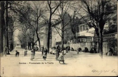 Ak Genf Stadt Schweiz, Promenade de la Treille