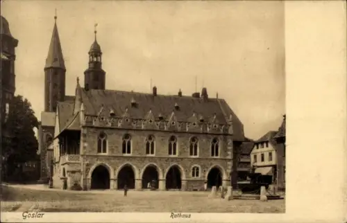 Ak Goslar am Harz, Rathaus
