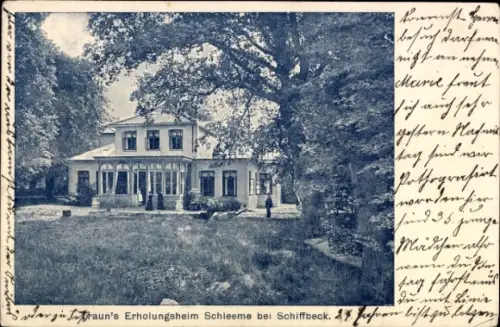 Ak Hamburg Mitte Billstedt Schiffbek, Erholungsheim Schleeme