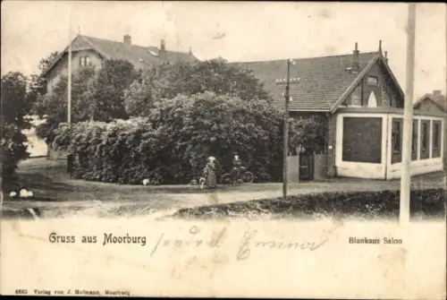 Ak Hamburg Harburg Moorburg, Blankaus Salon