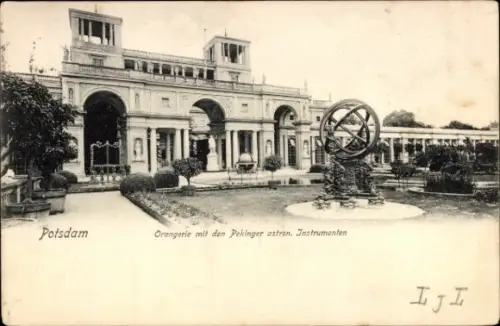 Ak Potsdam Sanssouci,  Orangerie, Pekinger astronomische Instrumente