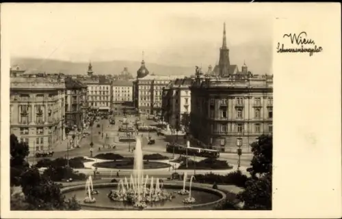 Ak Wien 1 Innere Altstadt, Schwarzenbergplatz