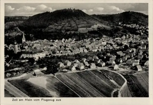 Ak Zeil am Main Unterfranken, Luftaufnahme
