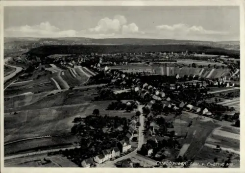 Ak Ottenhausen Straubenhardt im Schwarzwald, Fliegeraufnahme
