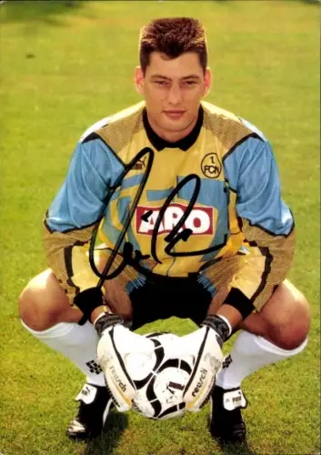 Autogrammkarte Fußballer Christoph Müller, 1. FC Nürnberg, Autogramm