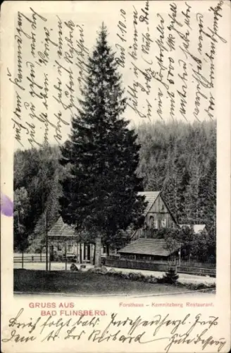 Ak Świeradów Zdrój Bad Flinsberg Schlesien, Forsthaus Kemnitzberg Restaurant