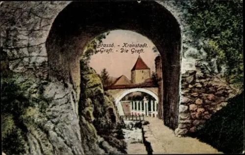Ak Brașov Brassó Kronstadt Rumänien, Graft