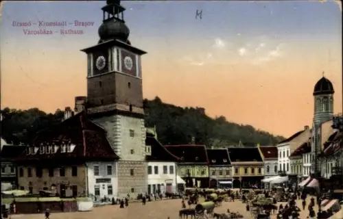 Ak Brașov Brassó Kronstadt Rumänien, Rathaus