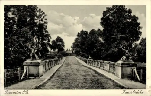 Ak Krasnolessje Rominten Ostpreußen, Kaiserbrücke