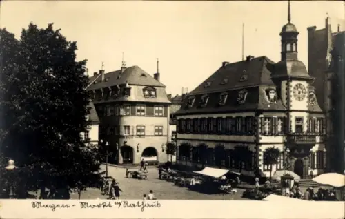 Ak Mayen in der Eifel, Markt, Rathaus
