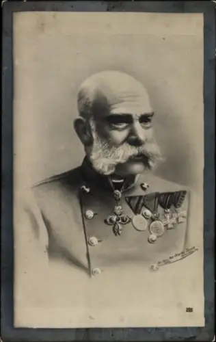 Ak Kaiser Franz Joseph I., Portrait in Uniform
