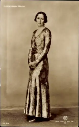 Ak Kronprinsesse Märtha von Schweden, Portrait