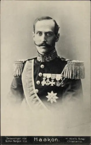 Ak Haakon VII., Prinz von Dänemark, König von Norwegen