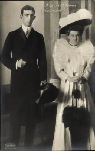 Ak Prinz Wilhelm von Schweden, Marija Pawlowna Romanowa, Portrait