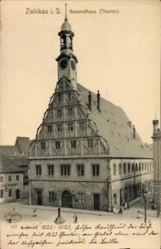 Ak Zwickau in Sachsen, Gewandhaus, Theater
