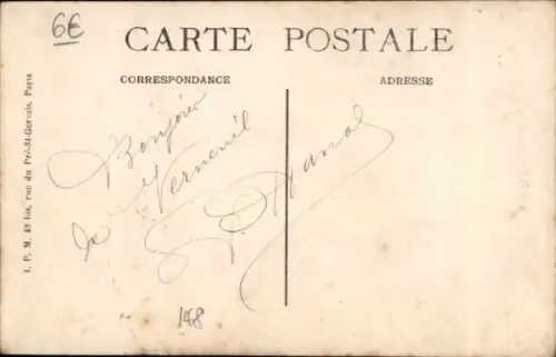 Ak Verneuil Eure, Fausse Porte, Boulevard Victor Hugo