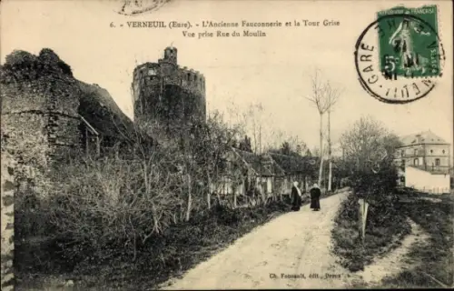 Ak Verneuil Eure, Tour Grise