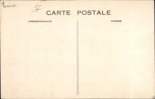 Ak Verneuil Eure, Panorama, Kirchturm