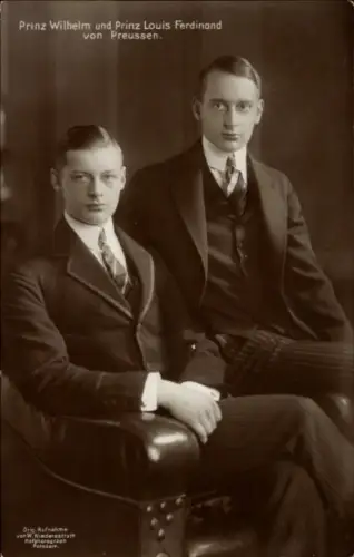 Ak Prinz Wilhelm und Prinz Louis Ferdinand von Preußen