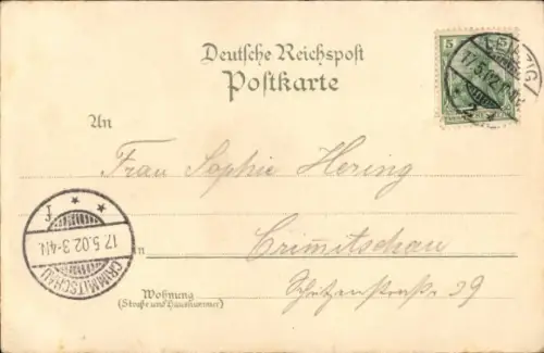 Ak Leipzig in Sachsen, Blücherplatz, Börse, Thüringer Bahnhof