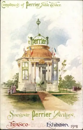 PC Franco-British Exhibition 1908, Perrier Pavilion