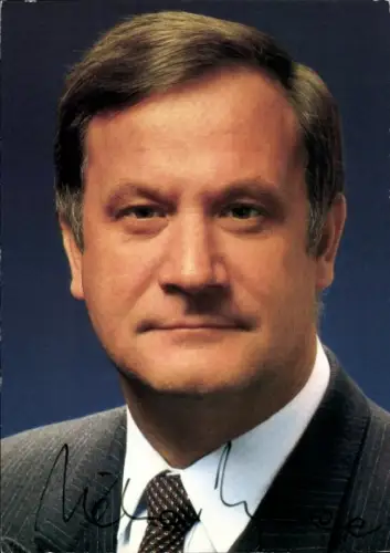 Autogrammkarte Politiker Dietmar Schlee, Innenminister des Landes Baden-Württemberg, Autogramm